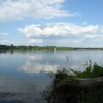 Looking east across Fanshawe Lake in northeast London