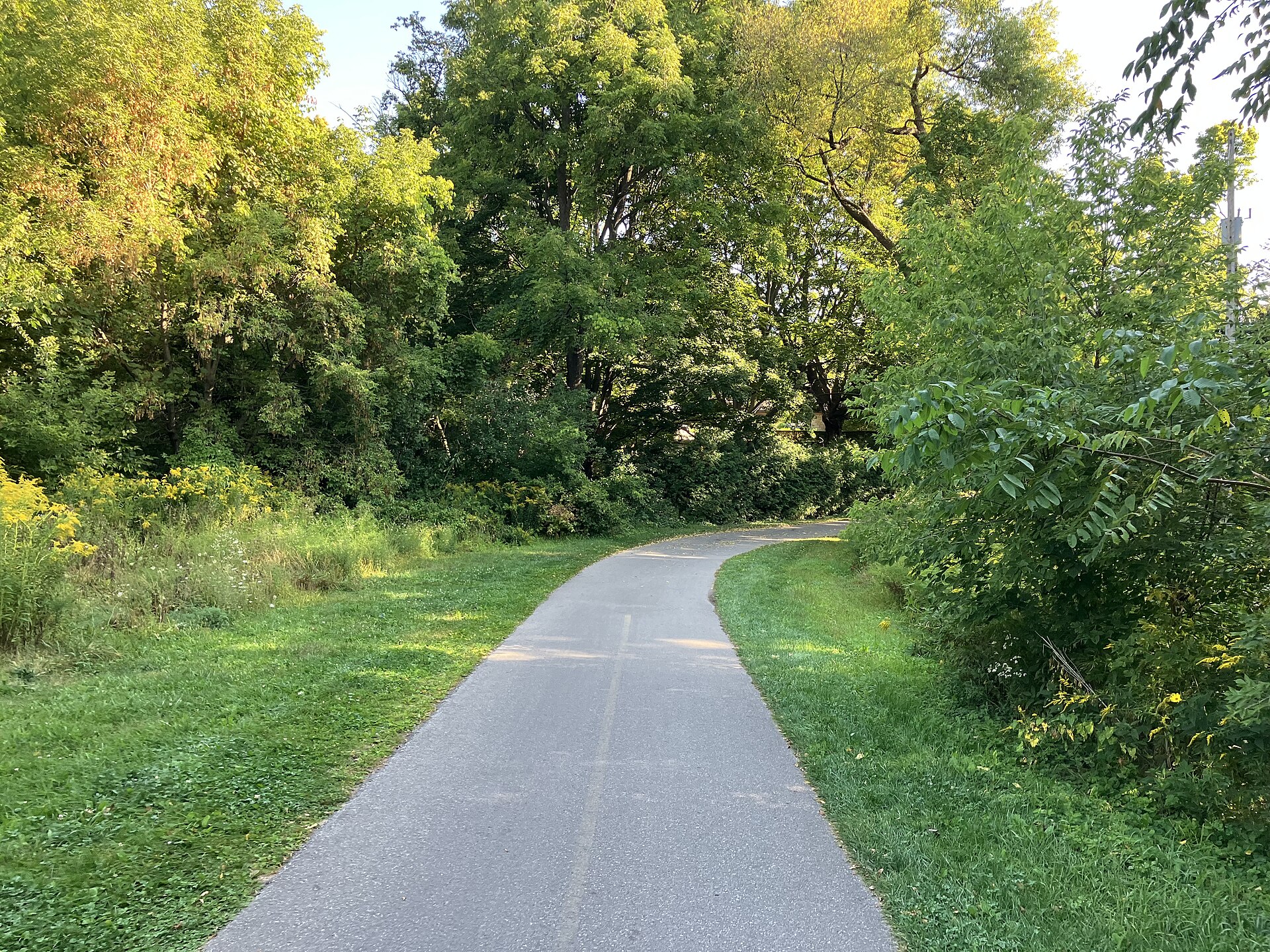 The Thames Valley Parkway multi-use path through the Baldwin Flats