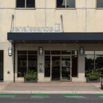 Entrance of the Renaissance II condominium tower in downtown London