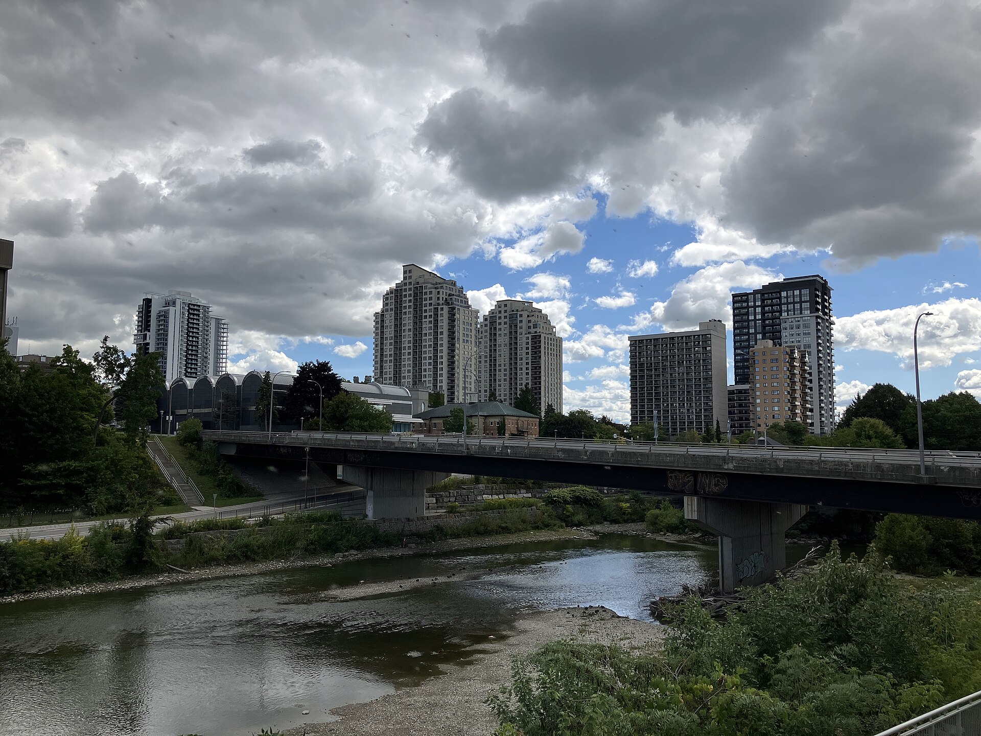 Downtown London, Ontario, seen across the Thames River